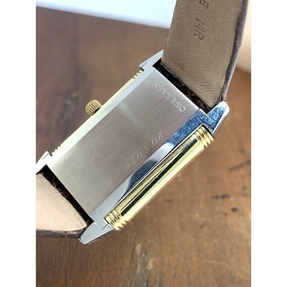 Jaeger-LeCoultre Reverso Women's Watch 260.5.08 Swiss Quartz 20x33mm Gold Steel - Picture 5 of 14